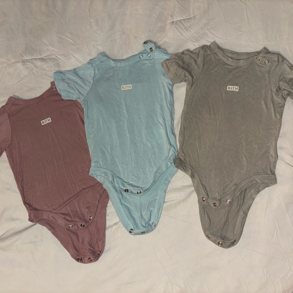Kith Kids Light Blue Onesie